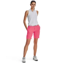Under Armour Links Ladies Club Short - Pink Shock -Sports - Golf Shop 1362774 683 FSF