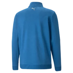 PUMA X Arnold Palmer Cloudspun Zip Neck Sweater - Lake Blue Heather 3 PUMA X Arnold Palmer Cloudspun Zip Neck Sweater - Lake Blue Heather -Sports - Golf Shop 533023 07 bv