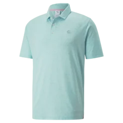 PUMA X Arnold Palmer King Polo Shirt - Light Aqua Heather