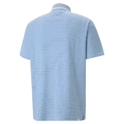 PUMA X Arnold Palmer MATTR Traditions Golf Polo Shirt - Lake Blue/Bright White -Sports - Golf Shop 537482 03 bv
