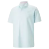 PUMA X Arnold Palmer MATTR Traditions Golf Polo Shirt - Tropical Aqua/Bright White