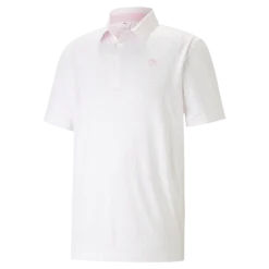 PUMA X Arnold Palmer MATTR Sixty Two Golf Polo Shirt - Pale Pink