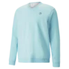 PUMA X Arnold Palmer Cloudspun V Neck Sweater - Tropical Aqua Heather