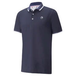 PUMA X Arnold Palmer Tipped Polo Shirt - Navy Blazer