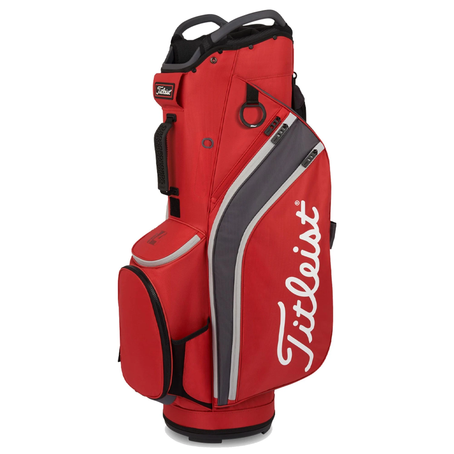 Titleist Cart 14 Golf Cart Bag - Dark Red/Graphite/Grey 1 Titleist Cart 14 Golf Cart Bag - Dark Red/Graphite/Grey