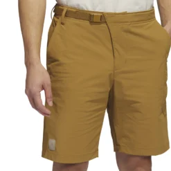 Adidas AdiCross Short Golf Shorts - Bronze Strata -Sports - Golf Shop HS3201 7 APPAREL On20Model Detail20View201 white