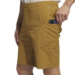 Adidas AdiCross Short Golf Shorts - Bronze Strata -Sports - Golf Shop HS3201 8 APPAREL On20Model Detail20View202 white