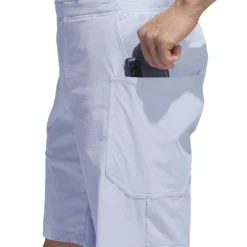 Adidas AdiCross Short Golf Shorts - Blue Dawn -Sports - Golf Shop HS3202 8 APPAREL On20Model Detail20View202 white