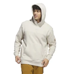 Adidas AdiCross Hoodie - Clear Brown -Sports - Golf Shop HS3203 7 APPAREL On20Model Walking20View white