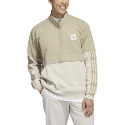 Adidas AdiCross Anorak - Hemp 10 Adidas AdiCross Anorak - Hemp -Sports - Golf Shop HS3207 4 APPAREL On20Model Front20View white