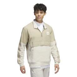 Adidas AdiCross Anorak - Hemp 12 Adidas AdiCross Anorak - Hemp -Sports - Golf Shop HS3207 6 APPAREL On20Model Walking20View white