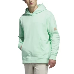 Adidas AdiCross Hoodie - Pulse Mint -Sports - Golf Shop HS5610 4 APPAREL On20Model Front20View white