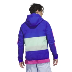 Adidas AdiCross Full Zip Hoodie - Lucid Blue -Sports - Golf Shop HS5612 5 APPAREL On20Model Back20View white