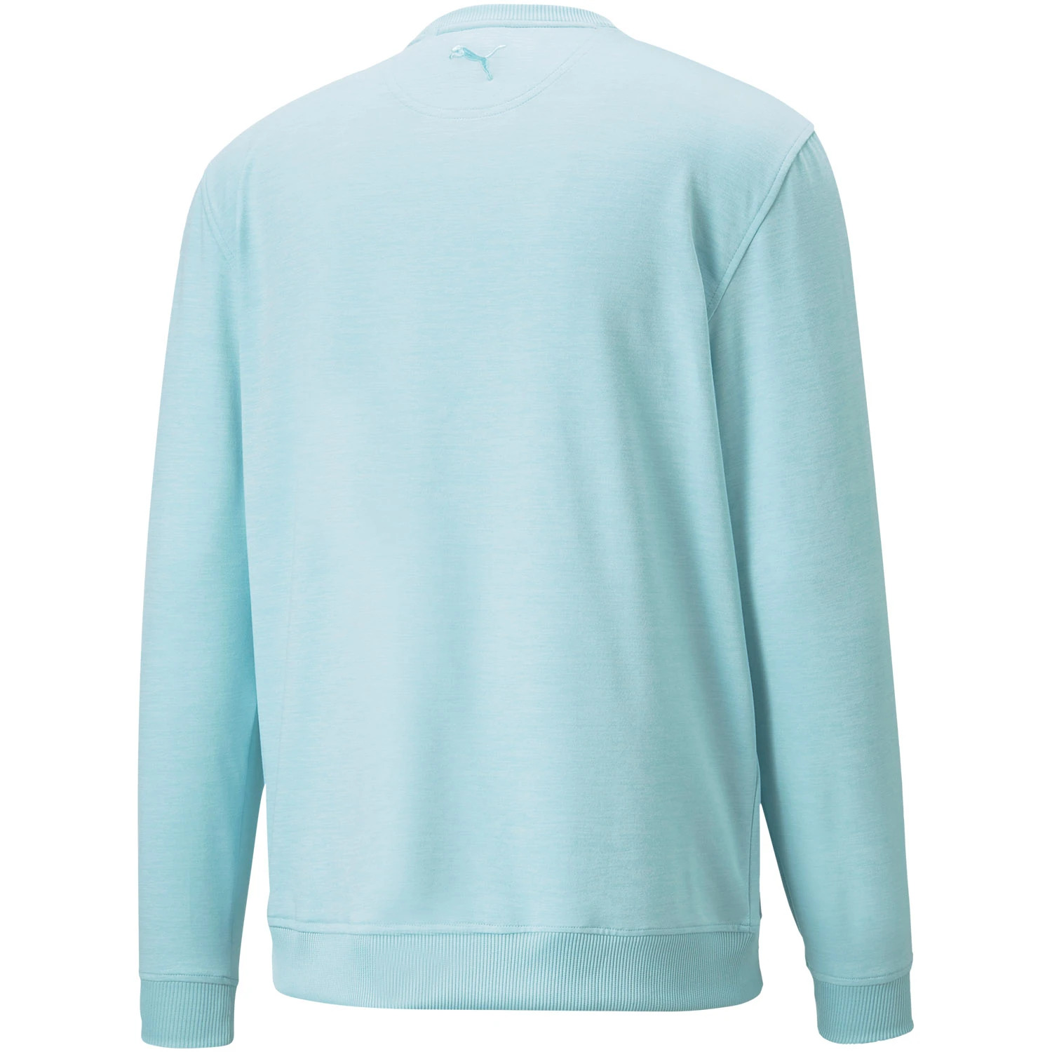 PUMA X Arnold Palmer Cloudspun Crew Neck Sweater - Light Aqua Heather 2 PUMA X Arnold Palmer Cloudspun Crew Neck Sweater - Light Aqua Heather - Image 2