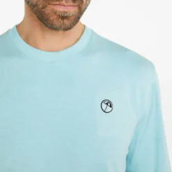 PUMA X Arnold Palmer Cloudspun Crew Neck Sweater - Light Aqua Heather 11 PUMA X Arnold Palmer Cloudspun Crew Neck Sweater - Light Aqua Heather -Sports - Golf Shop PUMA20x20Arnold20Palmer20Cloudspun20Crew20Neck20Sweater20Light20Aqua20Heather202