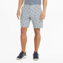 PUMA X Arnold Palmer Dancing Umbrellas Golf Shorts - Mirage Grey/Navy Blazer -Sports - Golf Shop PUMA20x20Arnold20Palmer20Dancing20Umbrellas20Golf20Shorts20Mirage20GreyNavy20Blazer203