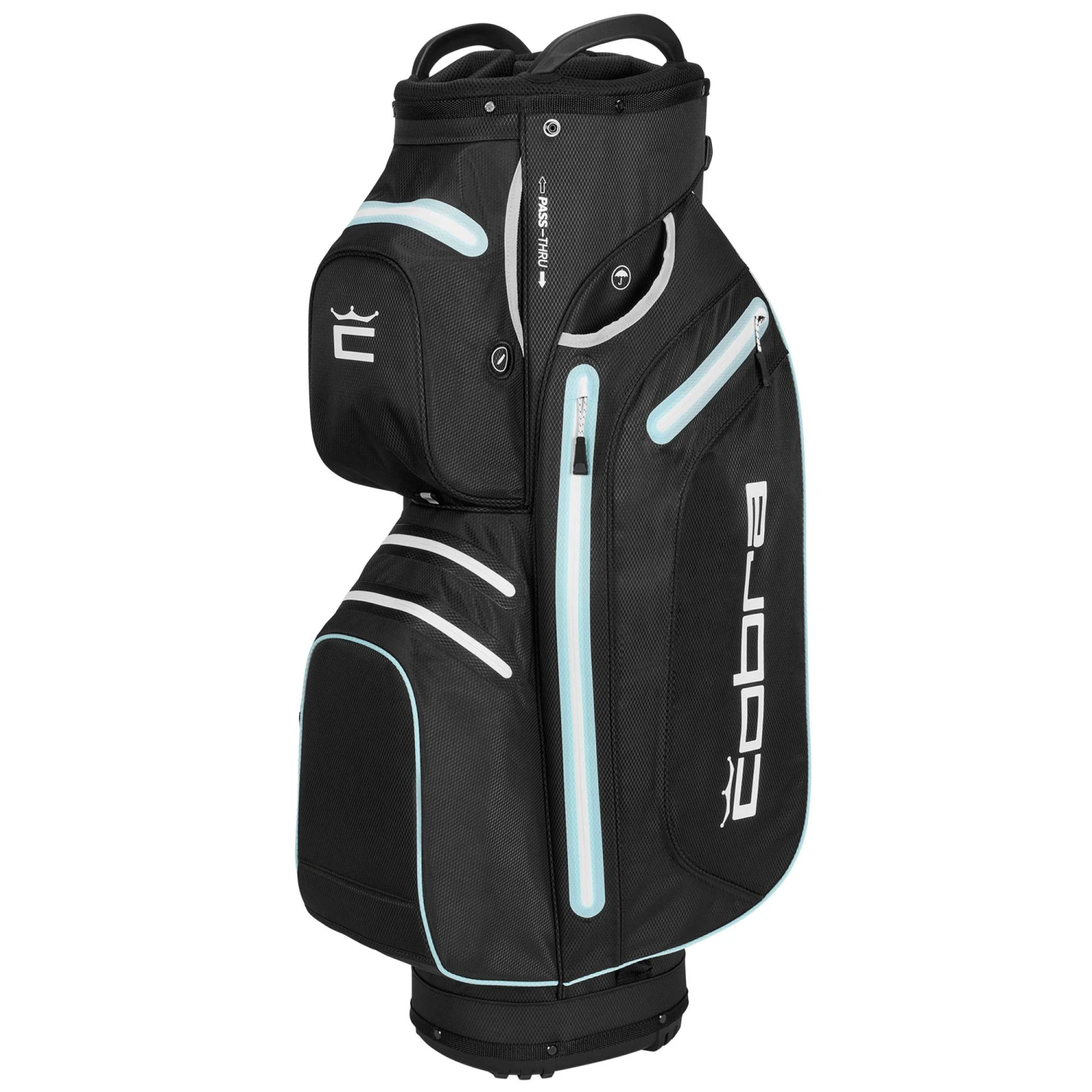 Cobra Ultradry Pro Golf Cart Bag - Puma Black/Cool Blue 1 Cobra Ultradry Pro Golf Cart Bag - Puma Black/Cool Blue