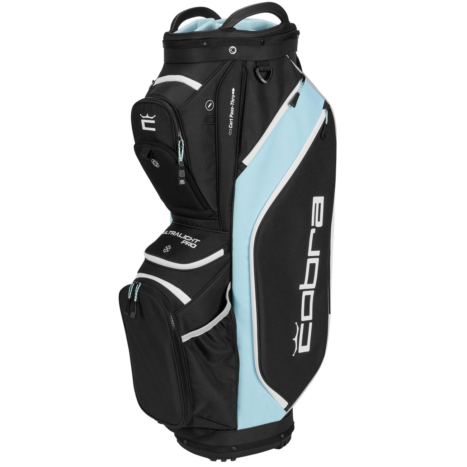 Cobra Ultralight Pro Golf Cart Bag - Puma Black/Cool Blue 1 Cobra Ultralight Pro Golf Cart Bag - Puma Black/Cool Blue