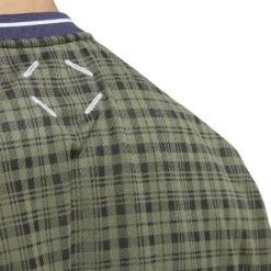 Adidas AdiCross Plaid T-Shirt - Natural Green/Trace Blue -Sports - Golf Shop adidas aw22 hf9098 8