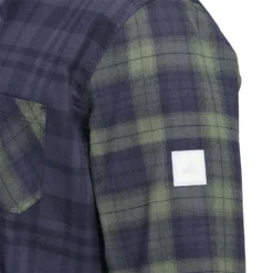 Adidas AdiCross Long Sleeved Flannel Shirt - Trace Blue -Sports - Golf Shop adidas aw22 hf9099 8