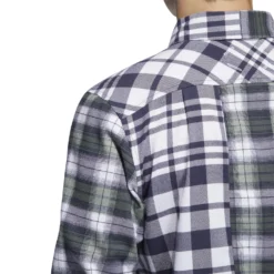 Adidas AdiCross Long Sleeved Flannel Shirt - White -Sports - Golf Shop adidas aw22 hf9100 8