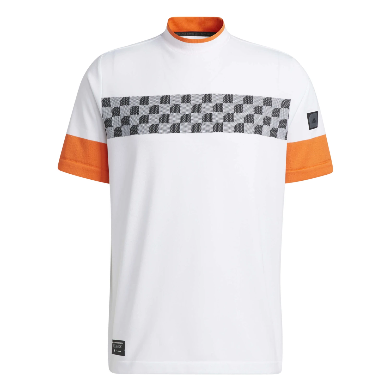 Adidas AdiCross Checker T-Shirt - White/Black/Semi Impact Orange 1 Adidas AdiCross Checker T-Shirt - White/Black/Semi Impact Orange