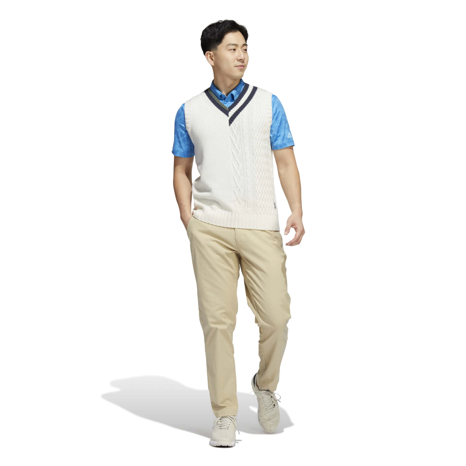 Adidas V-Neck Sweater Vest 4 Adidas V-Neck Sweater Vest - Image 4