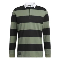 Adidas AdiCross Long Sleeved Polo Shirt - Black/Natural Green