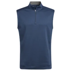 Adidas Club Zip Neck Golf Vest - Crew Navy