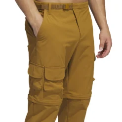 Adidas AdiCross Zip-Off Golf Trousers - Bronze Strata -Sports - Golf Shop adidas zipofftrouser bronzestrata 9
