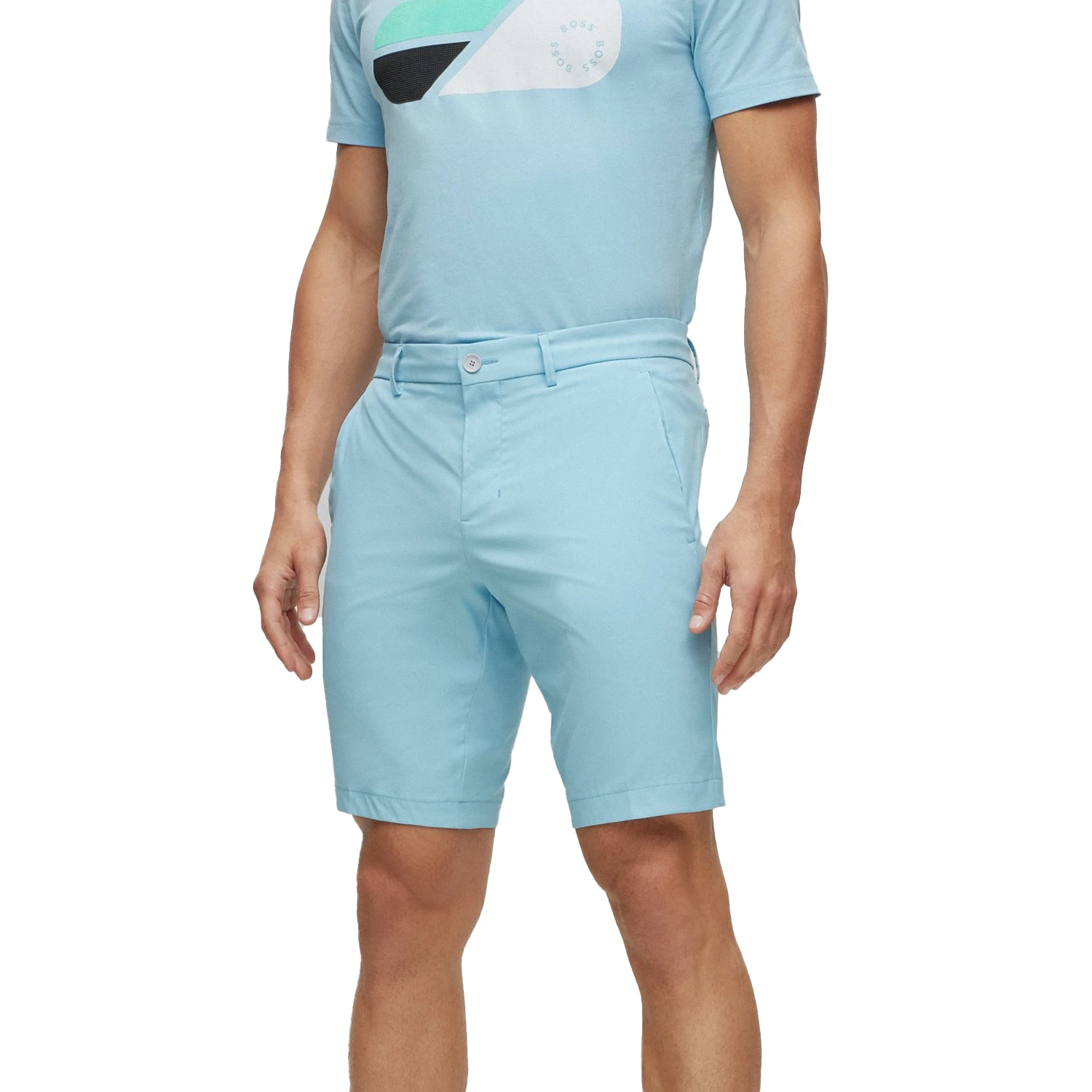 BOSS Drax Golf Shorts - Light/Pastel Blue 451 2 BOSS Drax Golf Shorts - Light/Pastel Blue 451 - Image 2