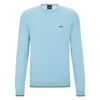 BOSS Rallo Crew Neck Sweater - Light/Pastel Blue 451