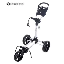 FastFold Slim Golf Trolley - White/Black