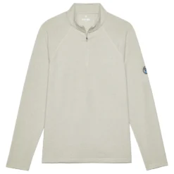 G/FORE Melange Luxe Staple Zip Neck Sweater