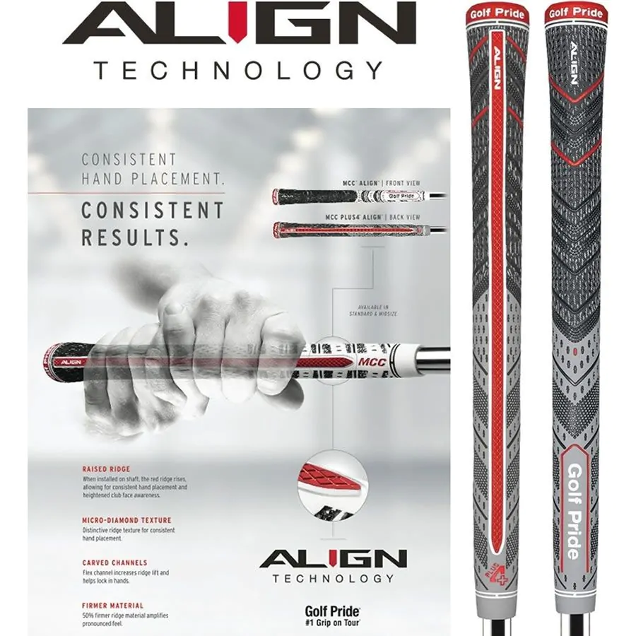 Golf Pride MCC Plus4 Align Standard Grip 2 Golf Pride MCC Plus4 Align Standard Grip - Image 2