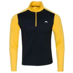 J.Lindeberg J Lindeberg Terry Zip Neck Sweater - Citrus