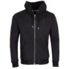 J.Lindeberg J Lindeberg Alpha Zip Neck Hoodie - Black