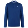 J.Lindeberg J Lindeberg Tyson LS Golf Polo Shirt - Navy Peony
