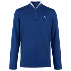J.Lindeberg J Lindeberg Tyson LS Golf Polo Shirt - Navy Peony