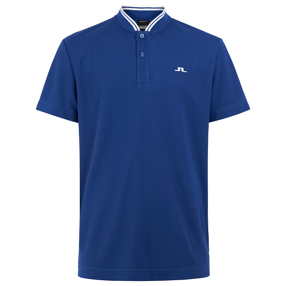 J.Lindeberg J Lindeberg Tyson Golf Polo Shirt - Navy Peony 1 J.Lindeberg J Lindeberg Tyson Golf Polo Shirt - Navy Peony