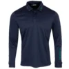 J.Lindeberg J Lindeberg Tour Tech Long Sleeve Polo Shirt - Navy Melange