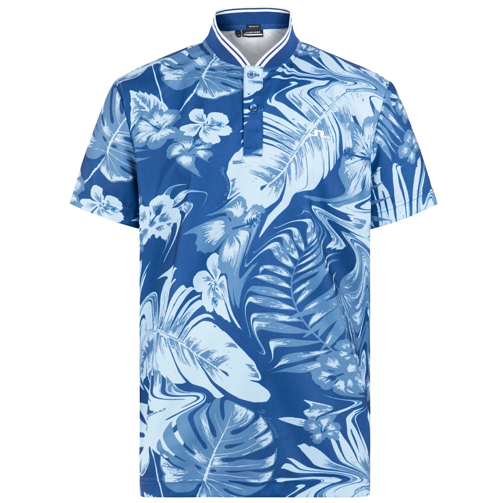 J.Lindeberg J Lindeberg Tyson Print Golf Polo Shirt 1 J.Lindeberg J Lindeberg Tyson Print Golf Polo Shirt
