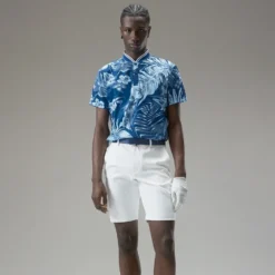 J.Lindeberg J Lindeberg Tyson Print Golf Polo Shirt 8 J.Lindeberg J Lindeberg Tyson Print Golf Polo Shirt -Sports - Golf Shop jlindebergSS23 tysonprint hibiscus 3
