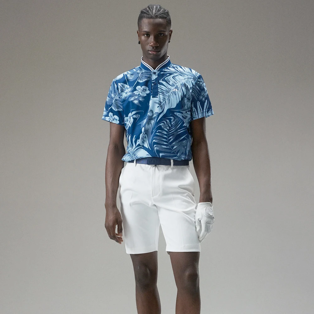 J.Lindeberg J Lindeberg Tyson Print Golf Polo Shirt 4 J.Lindeberg J Lindeberg Tyson Print Golf Polo Shirt - Image 4