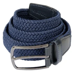 Lyle & Scott Woven Golf Belt - Dark Navy