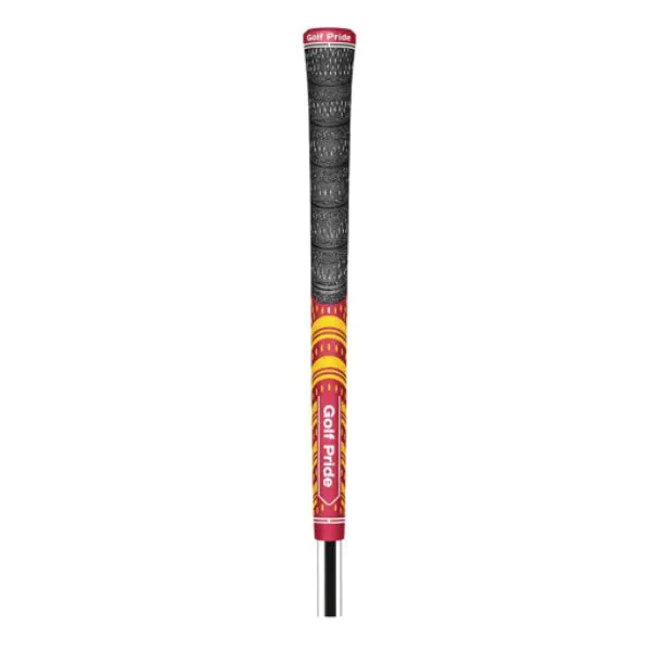 Golf Pride Multi Compound Cord Grips - Dark Red/Yellow 1 Golf Pride Multi Compound Cord Grips - Dark Red/Yellow
