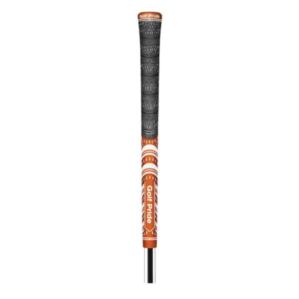 Golf Pride Multi Compound Cord Grips - Dark Orange/White 1 Golf Pride Multi Compound Cord Grips - Dark Orange/White