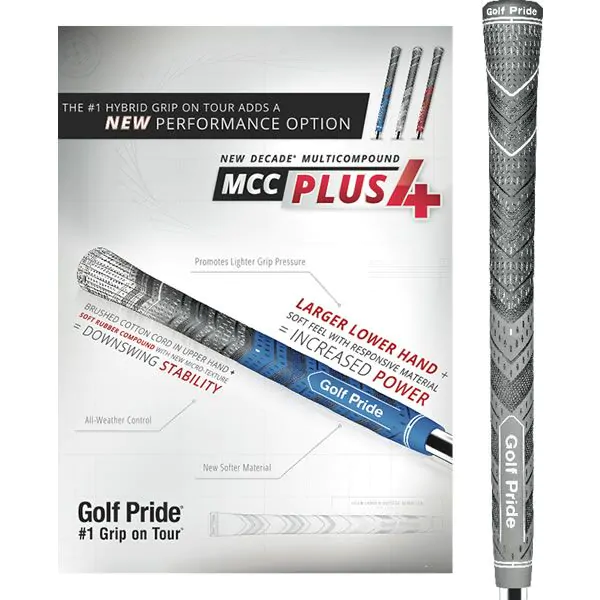 Golf Pride New Decade Multi Compound Plus4 Grip - Undersize - Grey 1 Golf Pride New Decade Multi Compound Plus4 Grip - Undersize - Grey