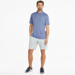 PUMA X Arnold Palmer King Polo Shirt - Lavender Pop Heather -Sports - Golf Shop puma 5355052002 5