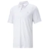 PUMA X Arnold Palmer Cloudspun Contender Polo Shirt - Bright White/Lavender Pop